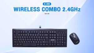 OKER คีย์บอร์ด+เมาส์ ไร้สาย OKER KEYBOARD WIRELESS COMBO K-289
