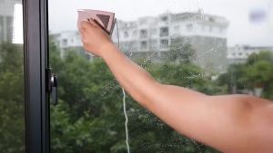 Magnetic Window Cleaner Double Sided Glass Wiper Triangular Magnet