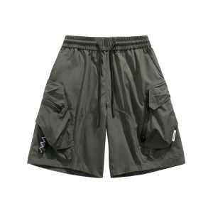 Loose Utility Shorts Multiple Pockets Straight Leg 5-inch