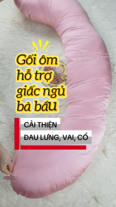 [HỎA TỐC] Gối ôm bầu Tencel 60s mềm mát - Gối bầu kê bụng nâng đỡ toàn thân giảm đau lưng vai cổ cho mẹ bầu ngủ ngon
