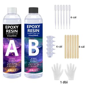 Bộ Dụng Cụ Làm Tranh Nghệ Thuật Bằng Nhựa Epoxy Aogue Dành Cho Người Lớn Người Mới Bắt Đầu Đồ Thủ Công Tự Làm Quà Tặng Cho Phụ Nữ Kèm Khuôn Silicon