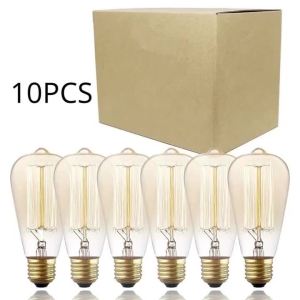 JOYINLED Home Decorating E27 Warm White 1/6/10PCS/Lot Vintage Edison Dimmable LED Bulb 40W Antique LED Filament Bulbs Shape