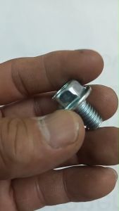 EM FASTENER  อีเอ็ม ฟาสเทเนอร์ สกรูหัวเหลี่ยมติดจาน สกรู เหล็ก ชุบซิ้ง ขาว ไซส์ 3/8"-16  ยาว 5/8" เกรด8.8 สกรูเกลียวหุน McMaster-Carr พร้อมส่ง