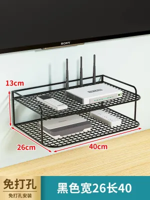 WUBUWEI | Router TV Box Wall-Mounted Storage Rack