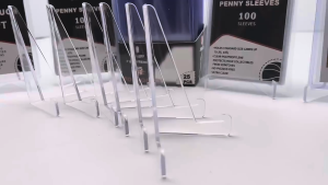 5 Pcs Acrylic Transparent Phone Holder Photo Album Display Holder Collection Card Triangle Holder