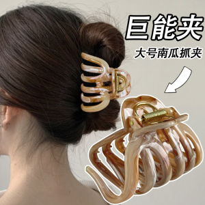 Kẹp Tóc Cá Mập Siêu Lớn Hình Quả Bí Ngô Dành Cho Nữ Kẹp Tóc Đuôi Ngựa Kẹp Tóc Thời Trang Phụ Kiện Tóc Kẹp Tóc Cá Mập