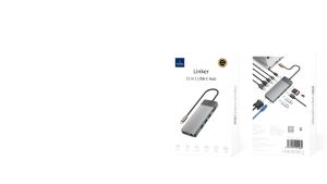 TAIDU อะแดปเตอร์ฮับ USB ที่มี4พอร์ตสำหรับอุปกรณ์เสริมแล็ปท็อปและอุปกรณ์