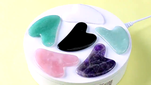 Gua Sha Face Beauty Board Alat Pijat Wajah Mengurangi Double Chin V Shape Meniruskan MG007