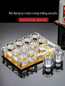 Home Use Small Liquor Cup Set Luxury High End Baijiu Cup One Liang Cup Two Liang Glass Cup for Whiskey Beer Hard Liquor