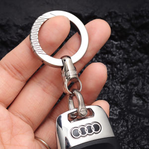 Móc Khóa Xe Hơi Bằng Hợp Kim Titan Mạ Crom Mạ Vàng Thủ Công Móc Khóa Nam Móc Khóa Vòng Tròn Mở Móc Khóa Treo Eo Phụ Kiện