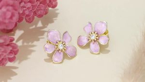 Orstarry S925 Sterling Silver Earring Exquisite Floral Ear Stud Flower Earrings Original Fashion Jewelry For Women Birthday Gift