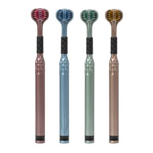 2Pcs/4Pcs Hot Sale Soft Bristle 3D Triple Head Toothbrush For Adults With Tongue Scraper Home Care Manual Brush