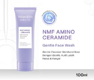NEW! Wardah Renew You NMF Amino + Ceramide Rejuvenating Gel To Foam Cleanser 100 mL - Sabun Cuci Muka Gentle Acid Mantle Expert - Gentle Cleanser yang Membersihkan dengan Gentle - Kulit Lebih Halus & Kenyal*