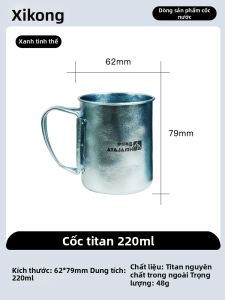 CNHIMALAYA | Cốc Titanium Gấp Đựng Lượng Lớn