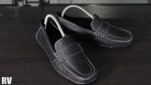 Sepatu Formal Pria Casual Kulit Slip On Rajut Moccasin MVD110