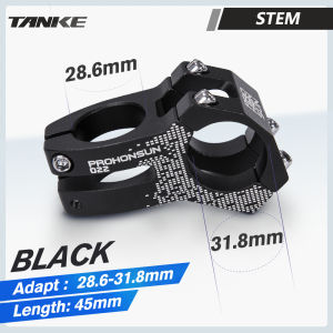 TANKE-MTB Road Bike StemCNC Aluminum Alloy Bicycle PartsHigh-strength Short Handlebar022 XC AM25.4mm28.6mm31.8mmWith cover