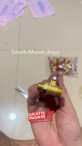 JF Kran POWER SPRAYER Kran Air Sancin Valve Mesin Cuci Steam 1/4" Kuningan Stop kran stick cuci steam Kran Mesin Jet Cleaner