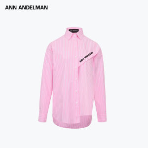 ANN ANDELMAN | Vertical Stripes Irregular Loose Blouse
