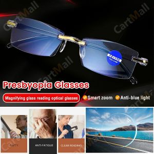 Frameless Reading Glasses Anti-blue Presbyopia Glasses Farsightedness Glasses