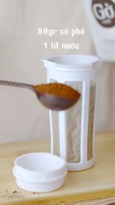 Bình pha cafe (cà phê ủ lạnh) nhựa nguyên sinh ABS 1.1L