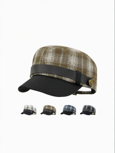 Vintage Plaid Patchwork Summer Beret