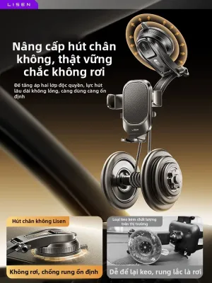 LISEN | Đế Kẹp Điện Thoại Ô Tô Hút Chân Không Cho Định Vị