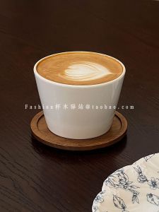 Japanese Style Ceramic Coffee Cup Handheld Latte Art Mug Pure Color Cafe Hall Hot Coffee Cup Simple Design Owner Cup Fashion