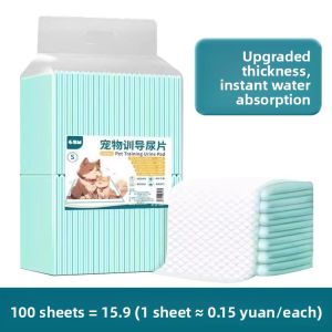 MONLEYTA | Teddy Dog Urinal Mat 100 Sheets Pet Supplies Bamboo Charcoal Odor Eliminator Absorbent Pad Cat Rabbit Urinal Sheet Waterproof Mat