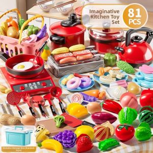 WANJUTEGONGDUI | Kids Pretend Play Kitchen Set Cooking Toys