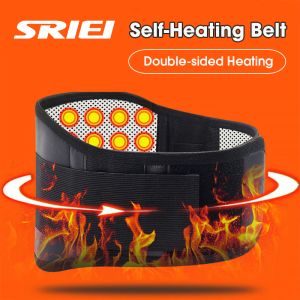 SRIEI Lumbar Support Belt Adjustable Self-heating Magnetic Therapy Waist Belt Back Waist Support Brace Double Banded Lumbar