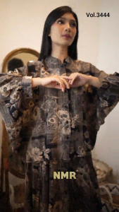 NMR Setelan Rok + Blouse Rayon Viscose Discharge Vol 3444