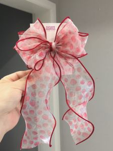 Princess Style Childrens Hair Accessories Large Butterfly Knot Floating Ribbon Print 3D Hair Clip for Girls Kids Fashion