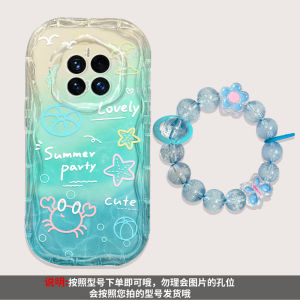 Transparent Silicone Phone Case Bracelet Anti-Fall Lens Protection Whale Creative Design for Huawei Mate50 Mate20 Summer Minimalist High-End Feel Ins Style