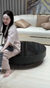 Cây Lau Nhà Cao Cấp 42cm | Cây Lau Sàn Tự Vắt Thông Minh Chui Gầm Thấp Châm Nước Tặng 2 Bông Lau
