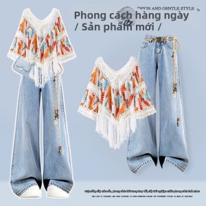 NUMEN BUTTON | Bộ Đôi Phong Cách Bohemian Dân Tộc có Ruy Băng