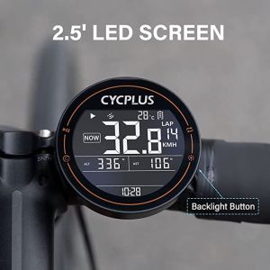 CYCPLUS M2 Bike Computer Power Cadance Heart Rate Display Speedometer Outdoor Professional Riding Sensor Speedometer for MTB Road Bike Accessories ANT+ GPS Candence For Strava