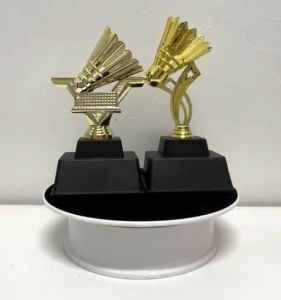 Badminton Plastic Trophy AUS-MF002 & BE-PF03 Screw Medal (Hadiah Sukan Sekolah Dan Anugerah Cemerlang) Piala Cenderahati. Badminton Logo Trophy Drawing - Lazada