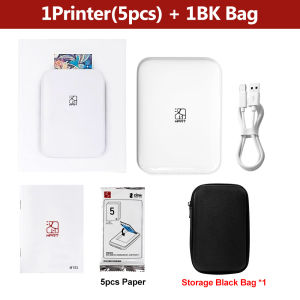 HPRT MT53 Portable Photo Printer Pocket 2x3 inch Wireless AR Technology Print Photo Album Papers Case Zink Sticky Color Paper