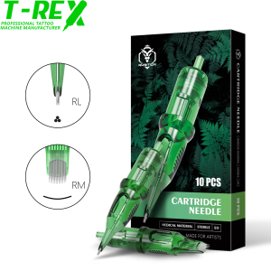 T-REX Tattoo Cartridge Sterile Safety Needles RLRM Tattoo Rotary Pen Round Lining 0.25MM 0.3MM 0.35MM