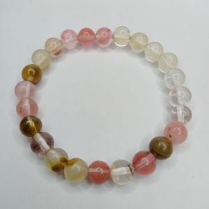 Gelang Elastis Batu Alam Cherry Quartz