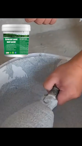 ⭐ 100 years without Fade ⭐ Colored Sand Wall Paint white paint for wall ceiling paint white wall paint microcement paint epoxy wall paint Scratch/waterproof/wear-resisting 1000g 彩砂墙漆