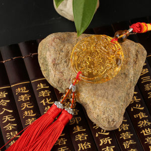 Automobile Hanging Ornament High Crystal Gear Car Interior Hanging Ornament Car Accessories Rearview Mirror Pendant Protective Talisman Ornaments Men and Women