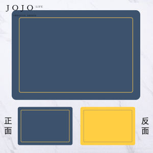 American Style Dining Table Mat Leather Western Dining Pad Heat Resistant JOJOS L. PD.Loyalty Square Home Use Restaurant