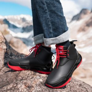 2025 New Couple Short Tube Rain Boots Anti-slip Waterproof Outdoor Mens Shoes Comfortable Rain Boots for Delivery And Fishing
