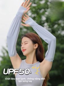 MiiOW | Tay lụa băng mát mẻ cho nữ mùa hè ngoài trời đạp xe chống tia UV rộng rãi thoáng khí đa năng chống nắng tay bảo vệ