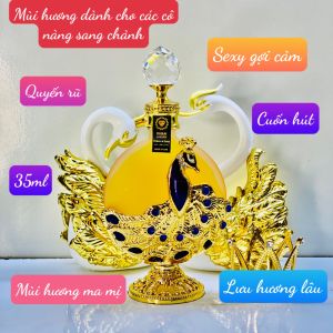 [ Tặng 1 Lăn Mini] Tinh Dầu Dubai Cao Cấp Phượng Hoàng Gold 38ml Siêu thơm lâu Công Vàng