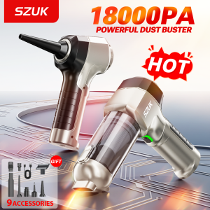 SZUK Portable Car Vacuum Cleaner Powerful HandHeld Cleaning Machine Home Appliance Strong Suction Wireless Mini Vacuum Cleaner