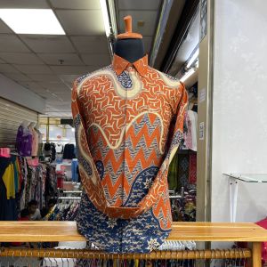 BAJU BATIK TUNIK COUPLE | BATIK TUNIK COUPLE MODERN | BATIK TUNIK SARIMBIT | BATIK TUNIK KATUN SOLO FULL LAPISAN FURING TRIKOT