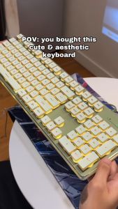 Zeus 104 Keys Membrane Keyboard USB Wired Silent LED Backlit