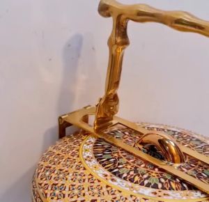 ปิ่นโต เบญจรงค์ หูจับทองเหลือง (สินค้า OTOP 5 ดาว)